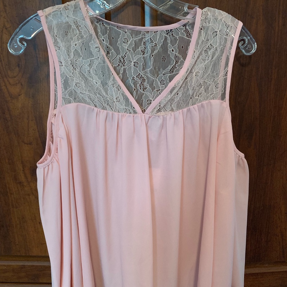 Pink/Blush Cold Shoulder Top